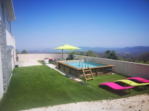 Appartement Rez de Villa piscine privée chauffée Pascialella de Muratello Vue Mer